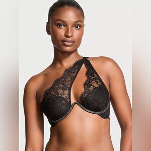 VICTORIA’S SECRET Dream Angels Twinkle Lace One Shoulder Monowire Unlined Plunge